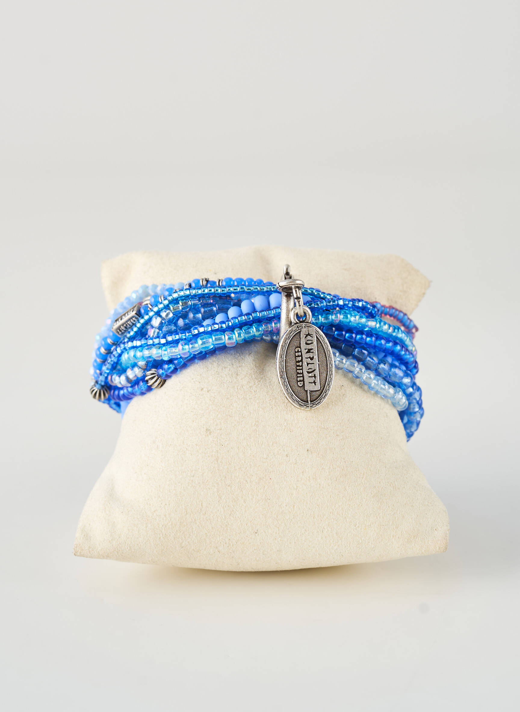 Bracelet ornement perles bleu KONPLOTT femme