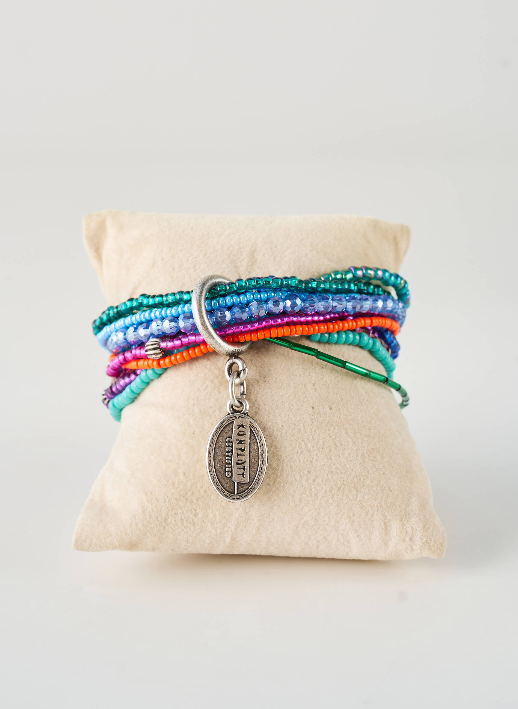 Bracelet ornement perles bleu KONPLOTT femme