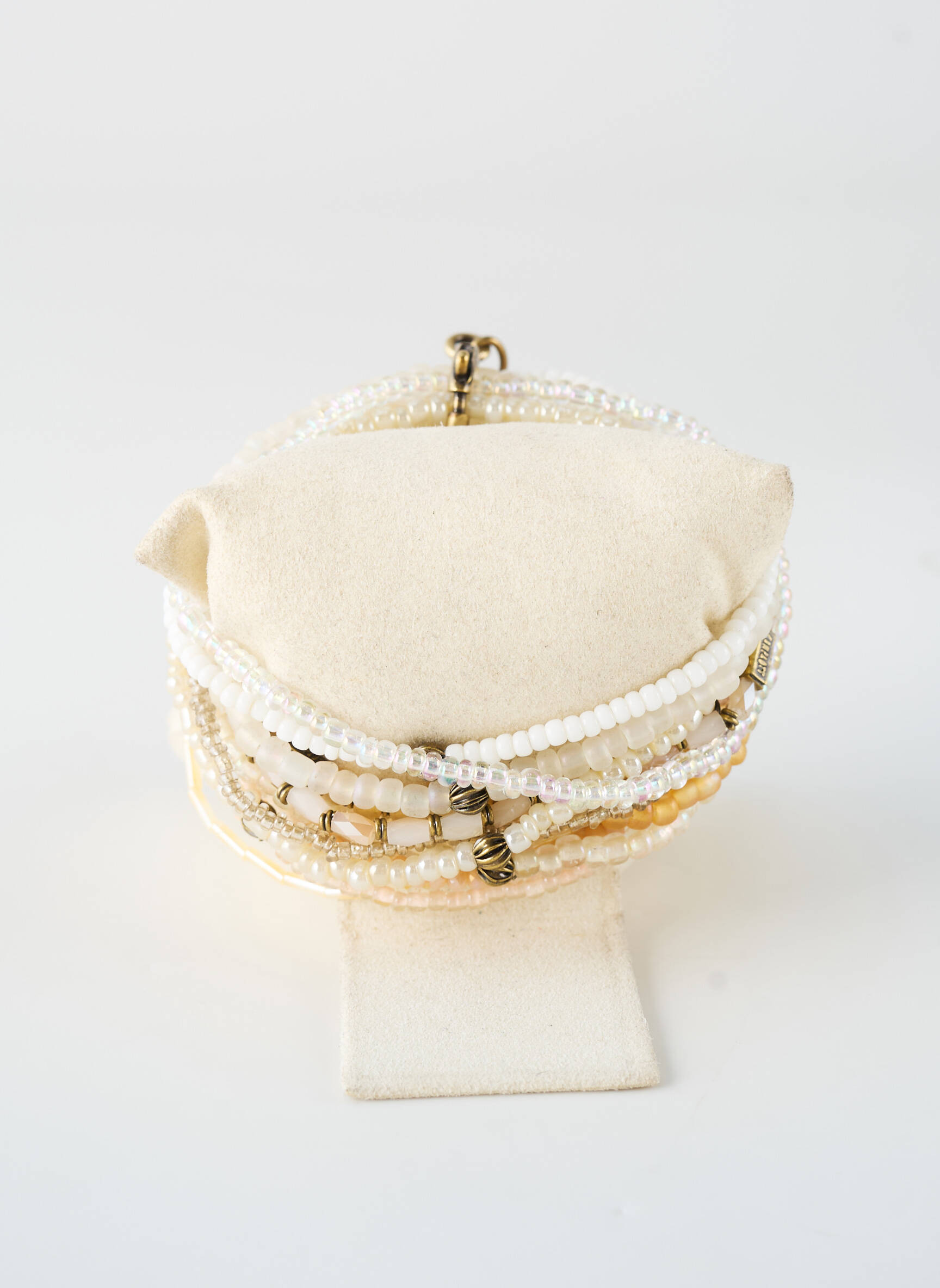 Bracelet ornement perles beige KONPLOTT femme