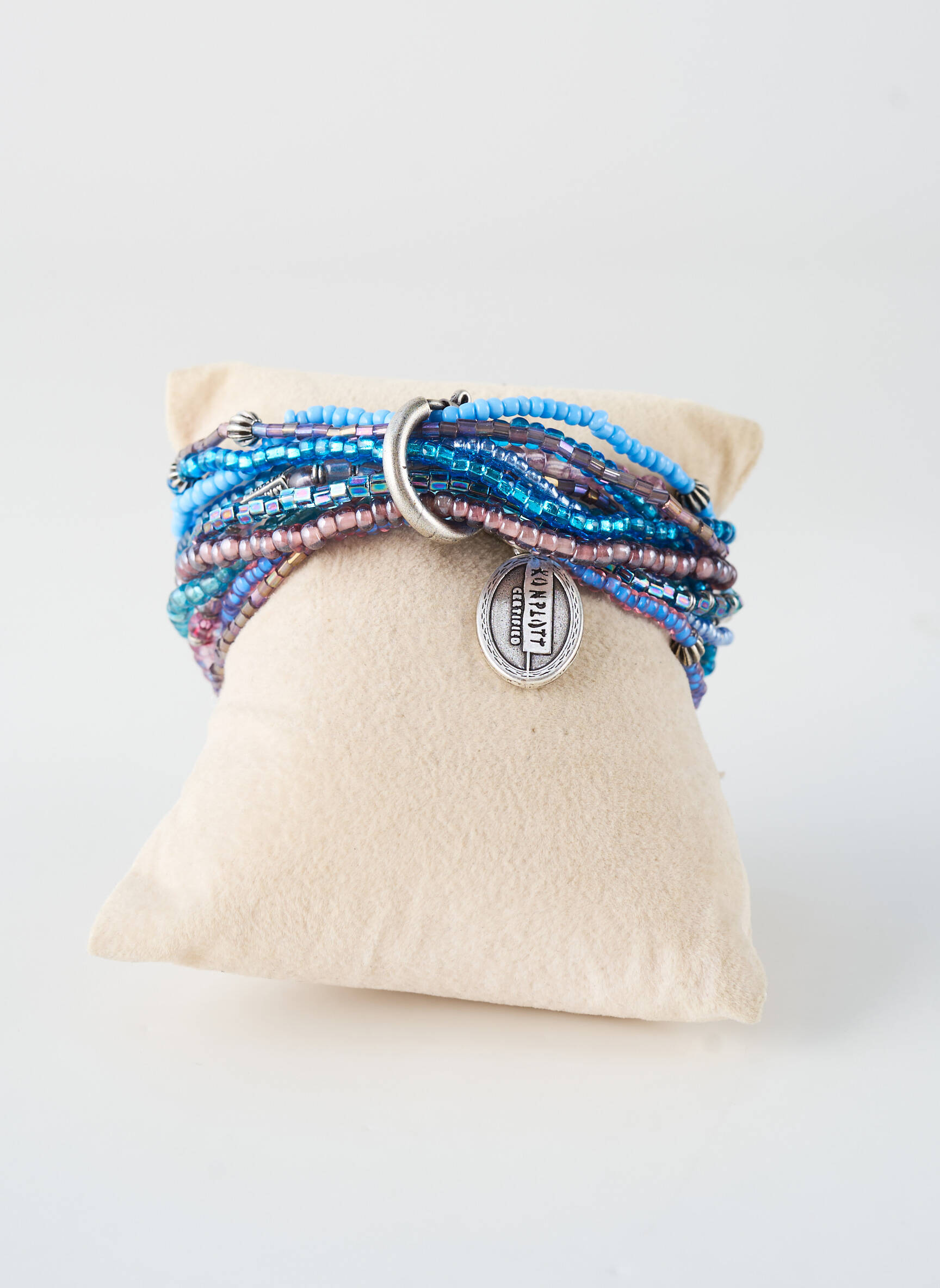 Bracelet ornement perles bleu KONPLOTT femme