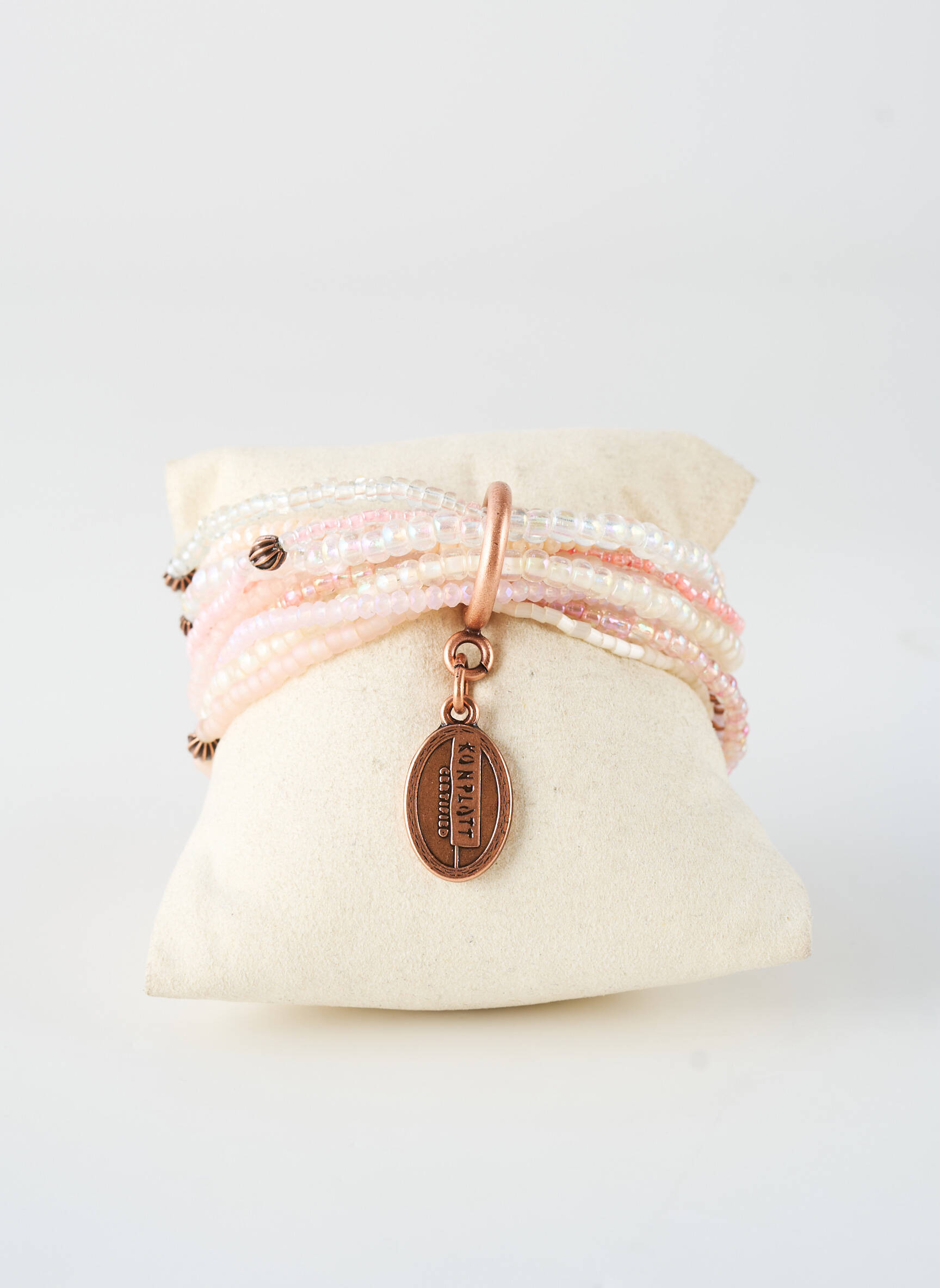 Bracelet ornement perles rose KONPLOTT femme
