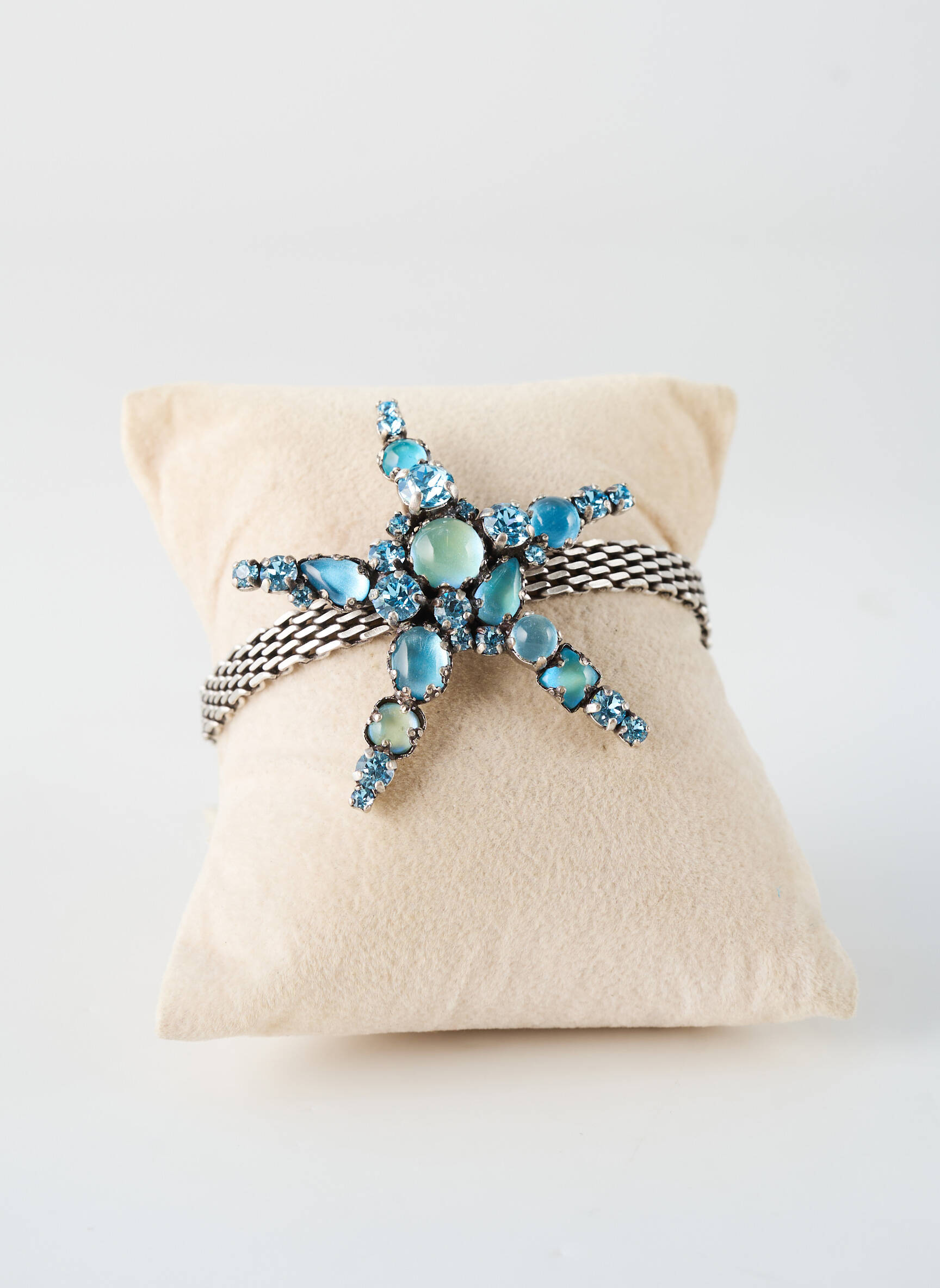 Bracelet ornement pierre bleu KONPLOTT femme
