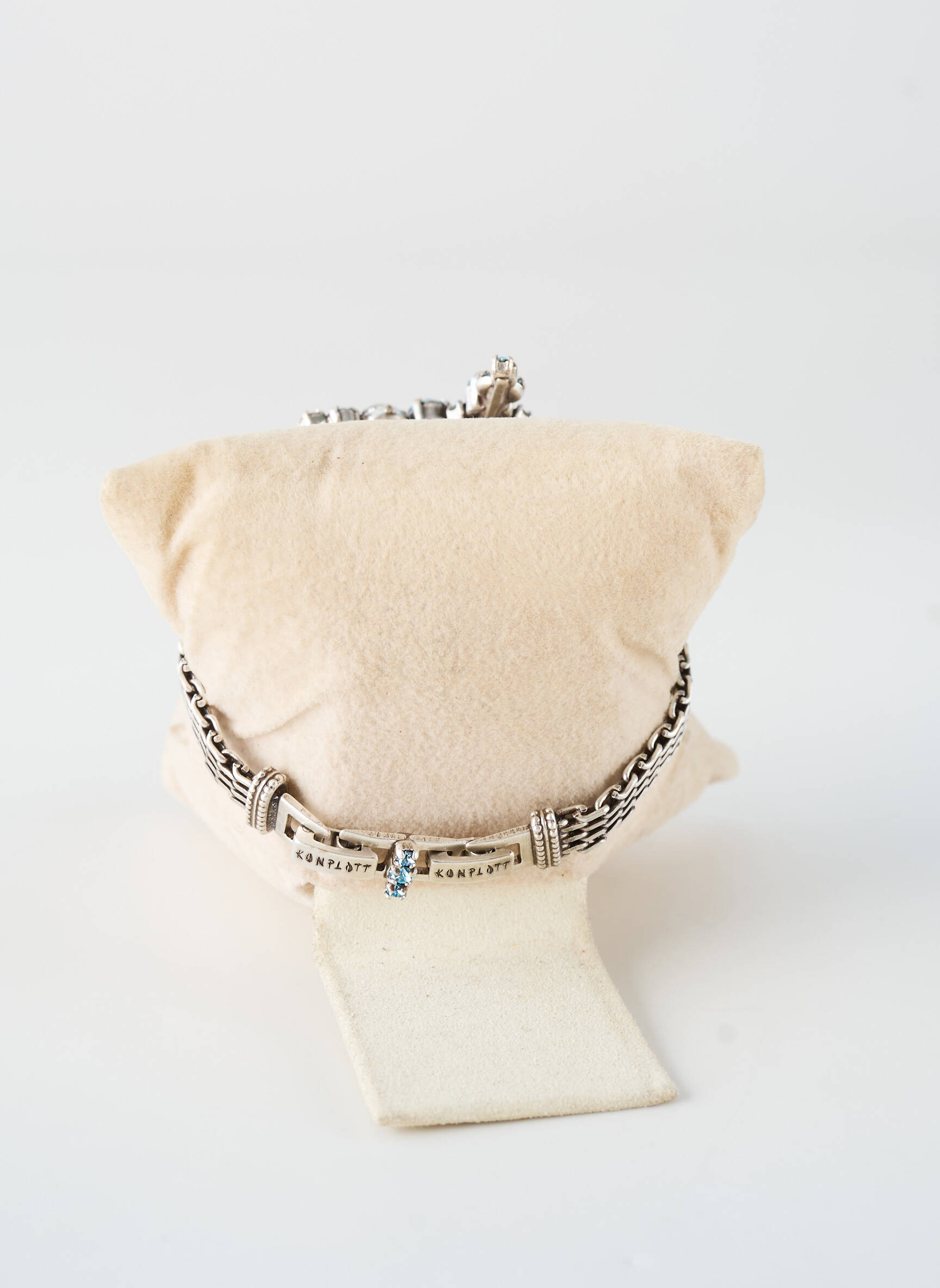 Bracelet ornement pierre bleu KONPLOTT femme