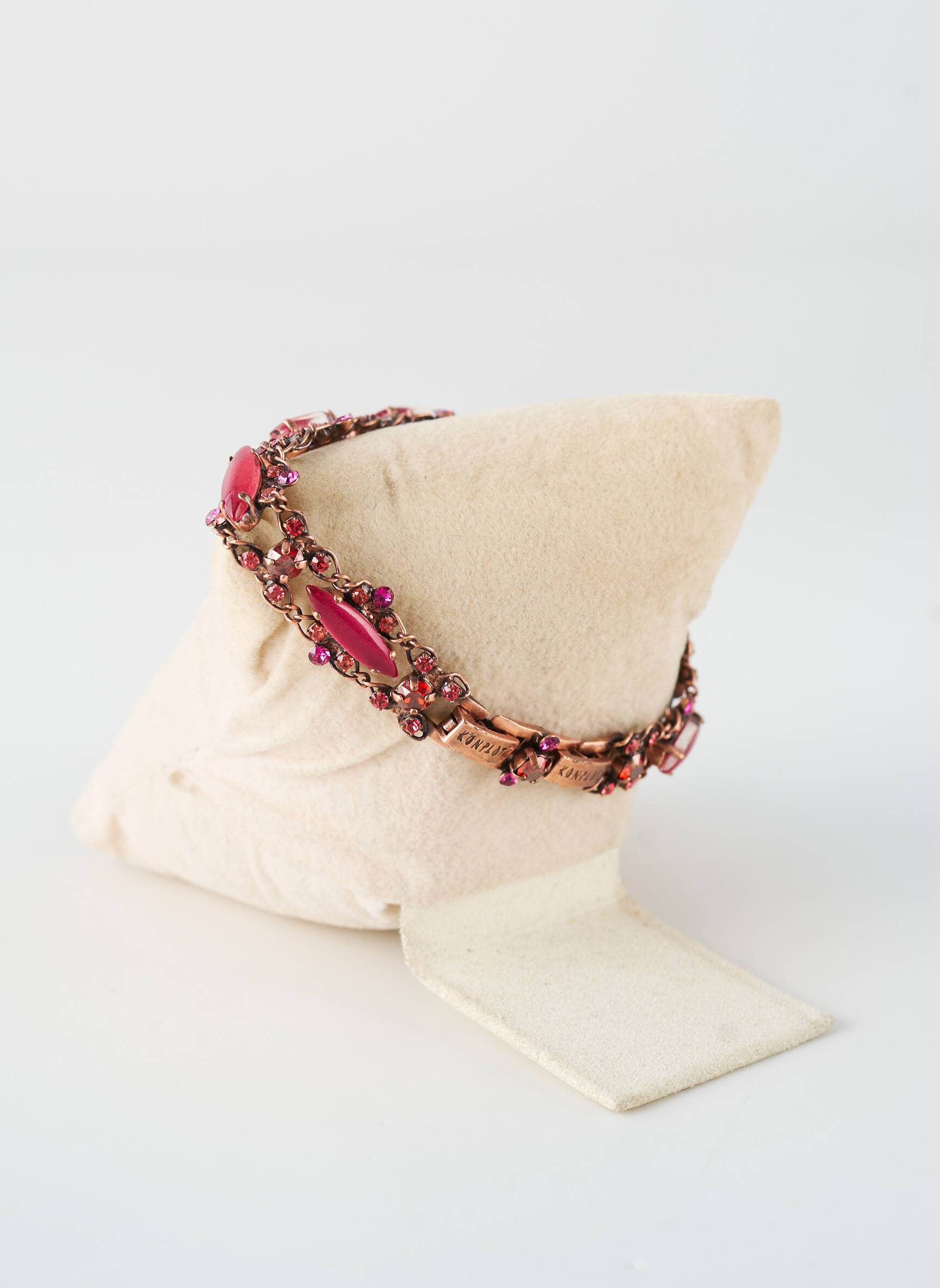 Bracelet ornement pierre rose KONPLOTT femme