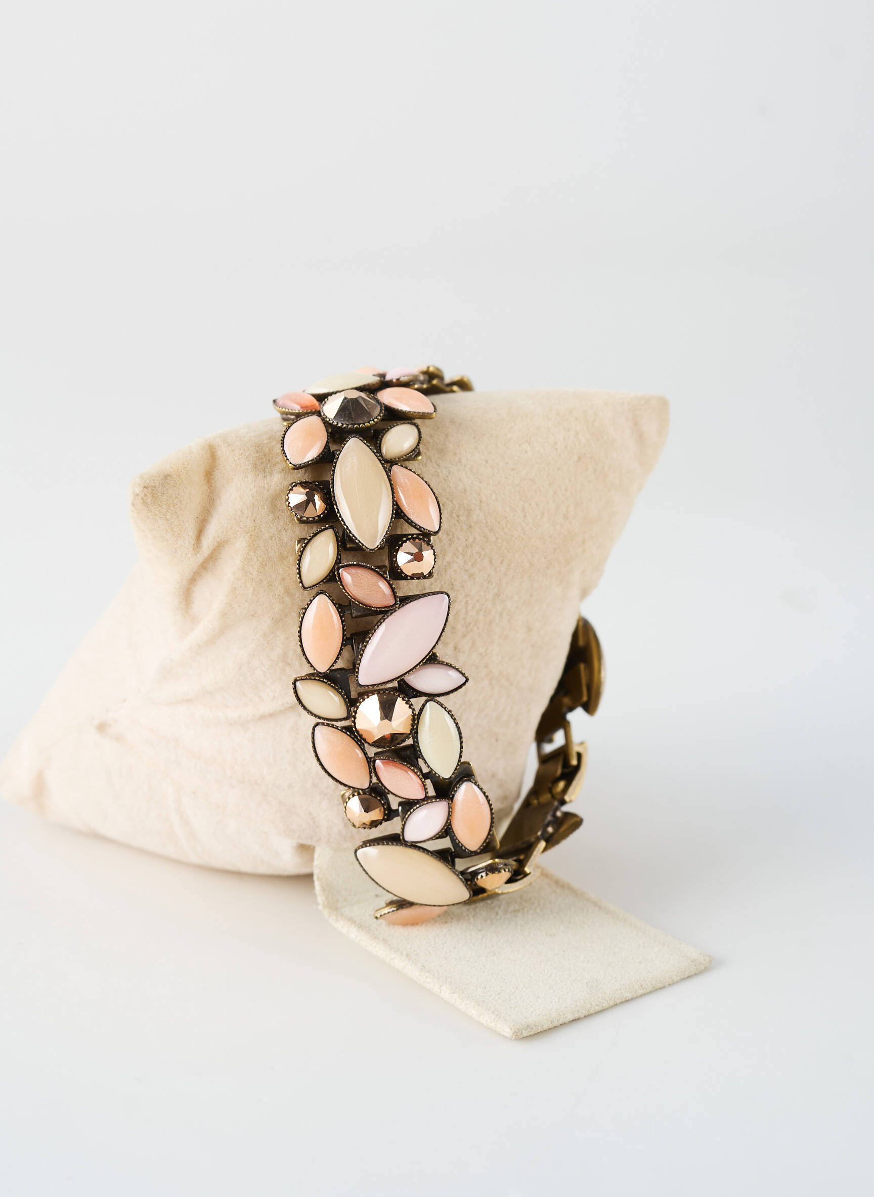 Bracelet ornement pierre rose KONPLOTT femme