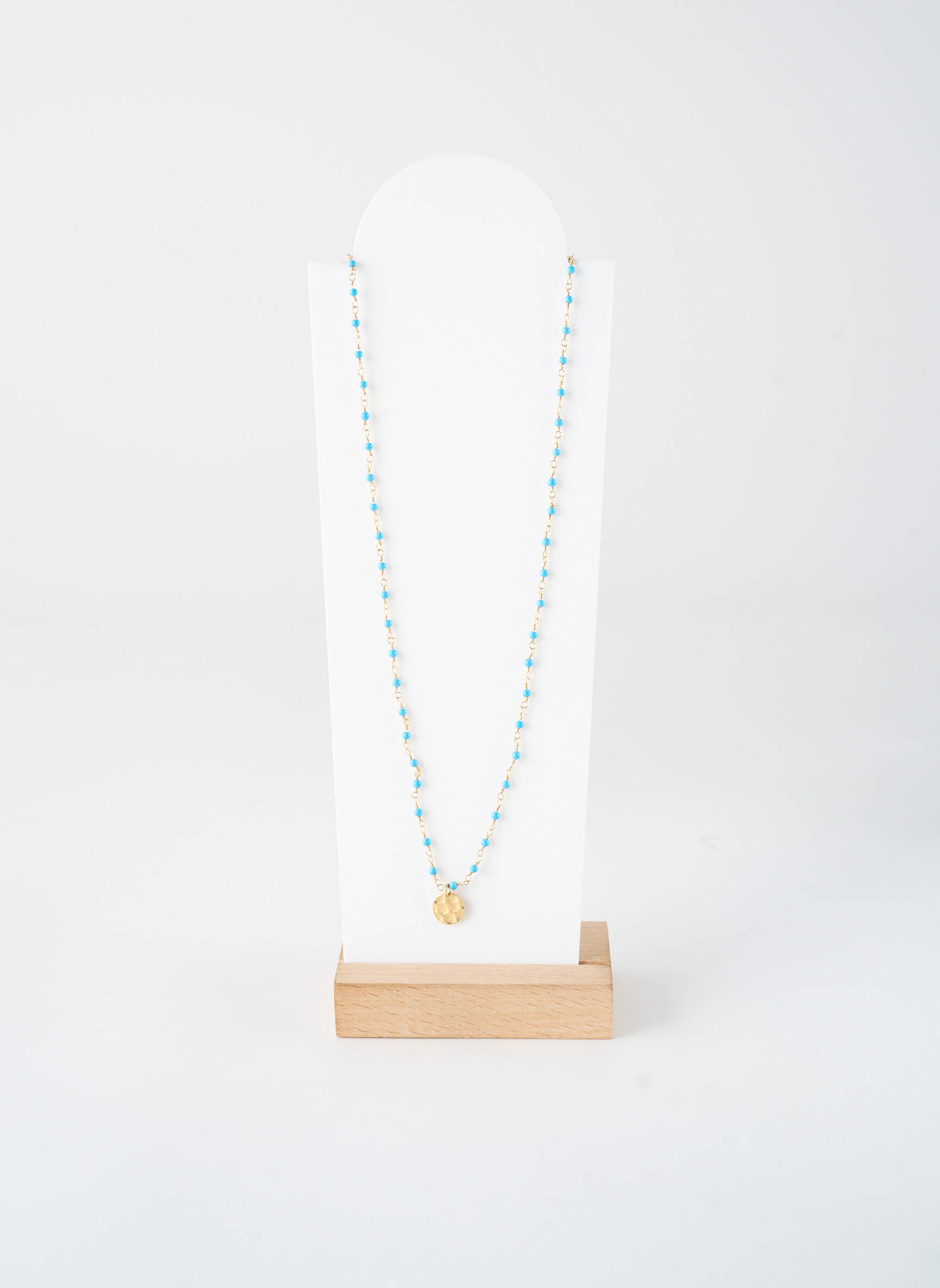Collier ornement perles bleu NILAI femme