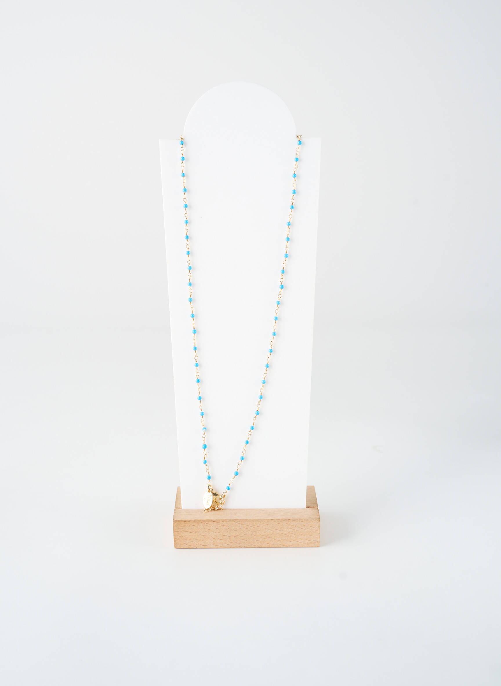 Collier ornement perles bleu NILAI femme