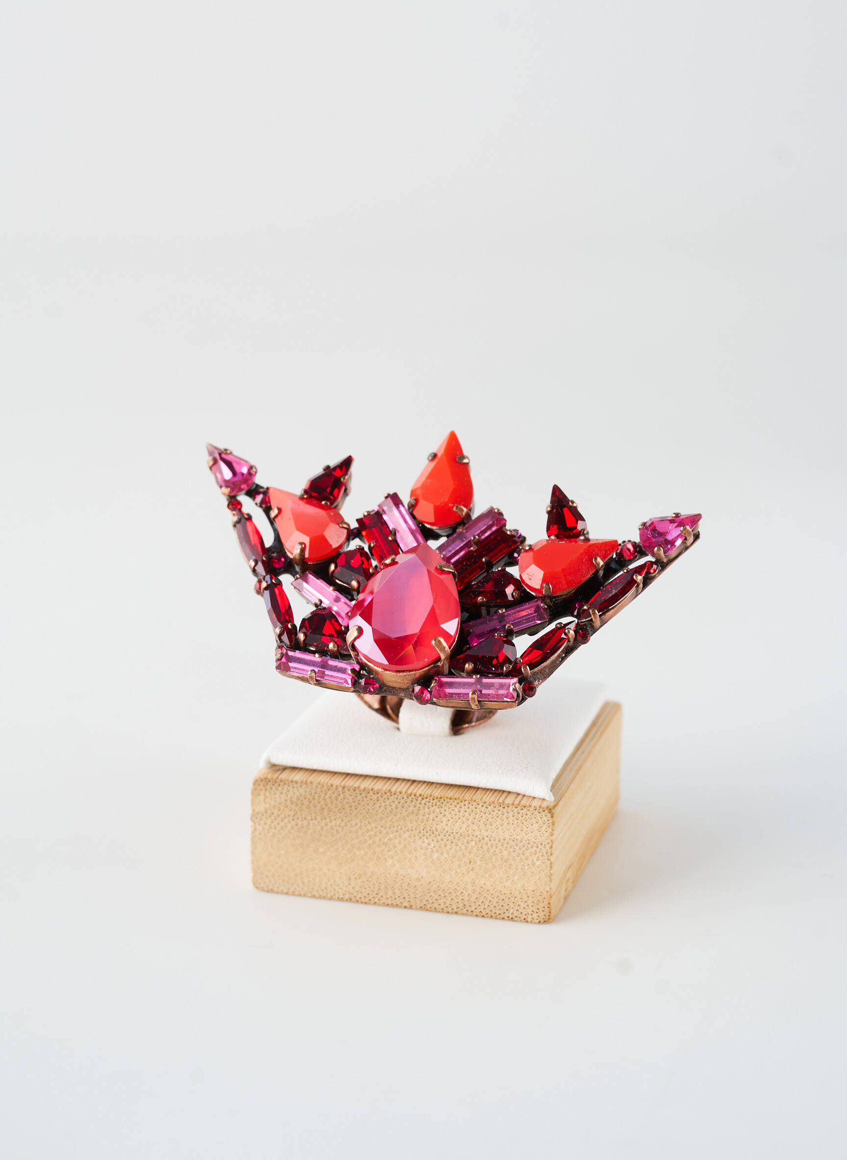 Bague matériaux métal rouge KONPLOTT femme