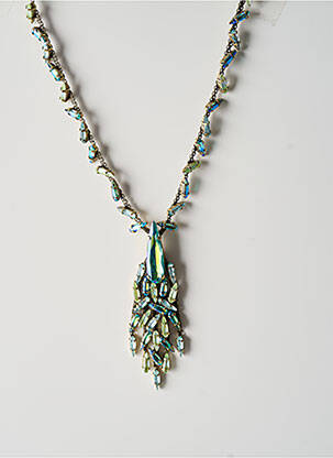 Collier matériaux métal bleu KONPLOTT femme
