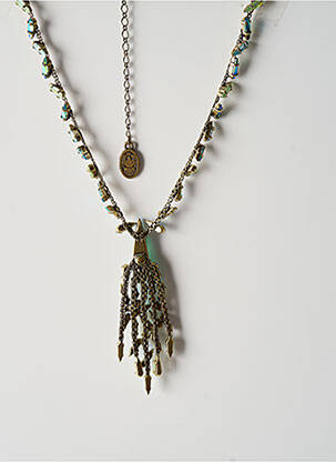 Collier matériaux métal bleu KONPLOTT femme