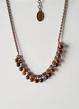 Collier matériaux métal marron KONPLOTT femme