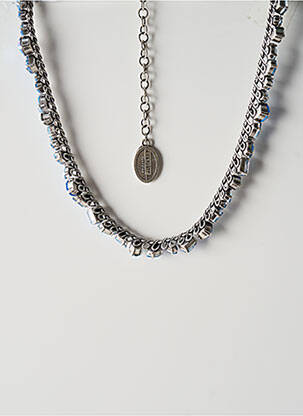 Collier matériaux métal bleu KONPLOTT femme