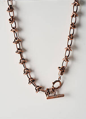 Collier matériaux métal marron KONPLOTT femme