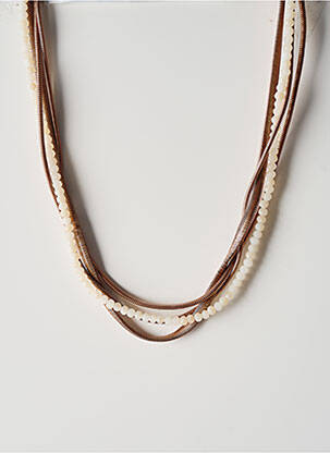 Collier matériaux métal marron KONPLOTT femme