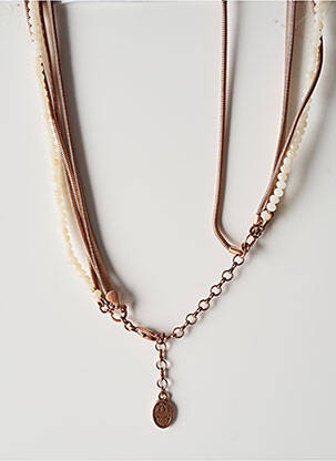 Collier matériaux métal marron KONPLOTT femme