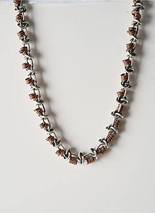 Collier matériaux métal argent KONPLOTT femme