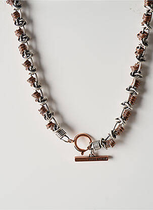 Collier matériaux métal argent KONPLOTT femme