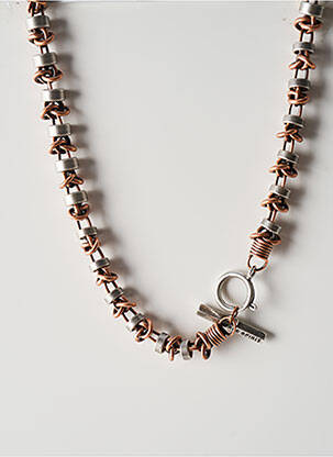 Collier matériaux métal argent KONPLOTT femme