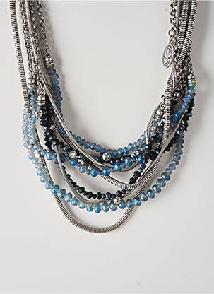 Collier ornement perles bleu KONPLOTT femme