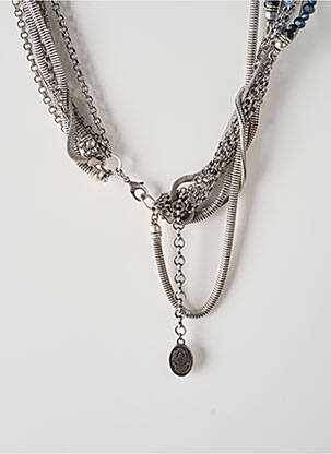 Collier ornement perles bleu KONPLOTT femme
