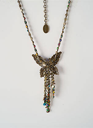 Collier matériaux métal violet KONPLOTT femme