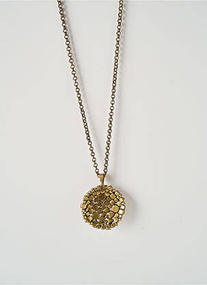 Collier matériaux métal orange KONPLOTT femme