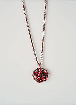 Collier matériaux métal rouge KONPLOTT femme