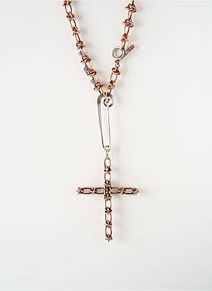 Collier matériaux métal marron KONPLOTT femme