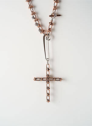 Collier matériaux métal marron KONPLOTT femme