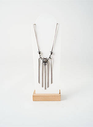 Collier matériaux métal argent KONPLOTT femme