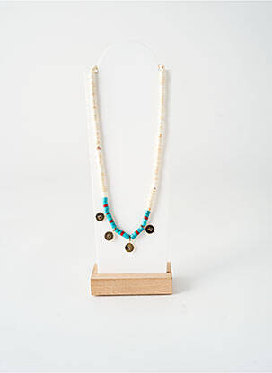Collier ornement perles bleu NILAI femme