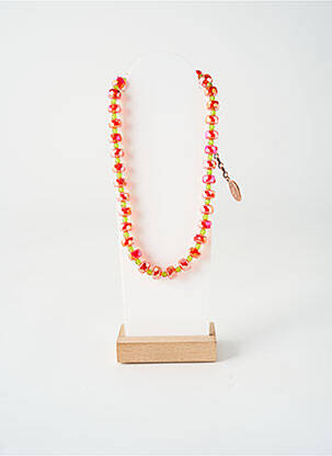Collier ornement perles orange KONPLOTT femme