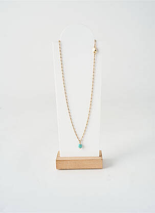 Collier ornement pierre or NILAI femme