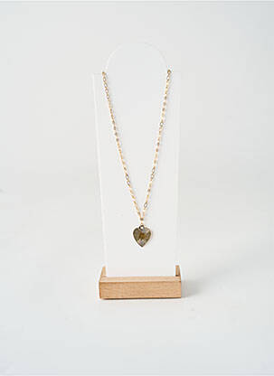 Collier ornement breloque / pampille or NILAI femme