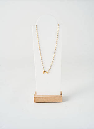 Collier ornement breloque / pampille or NILAI femme