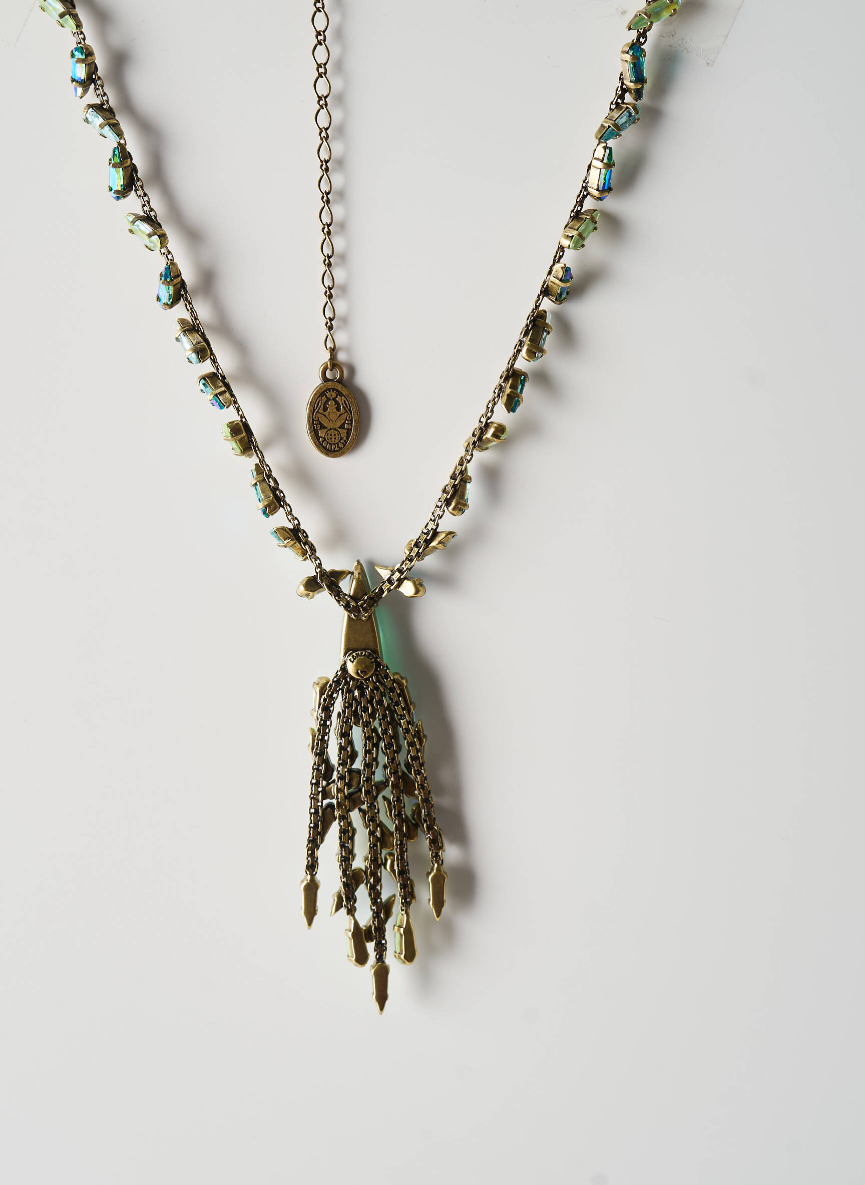 Collier matériaux métal bleu KONPLOTT femme