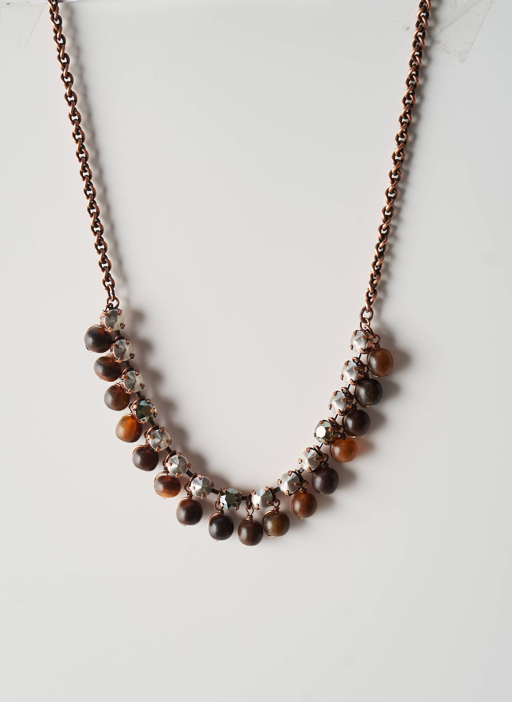 Collier matériaux métal marron KONPLOTT femme