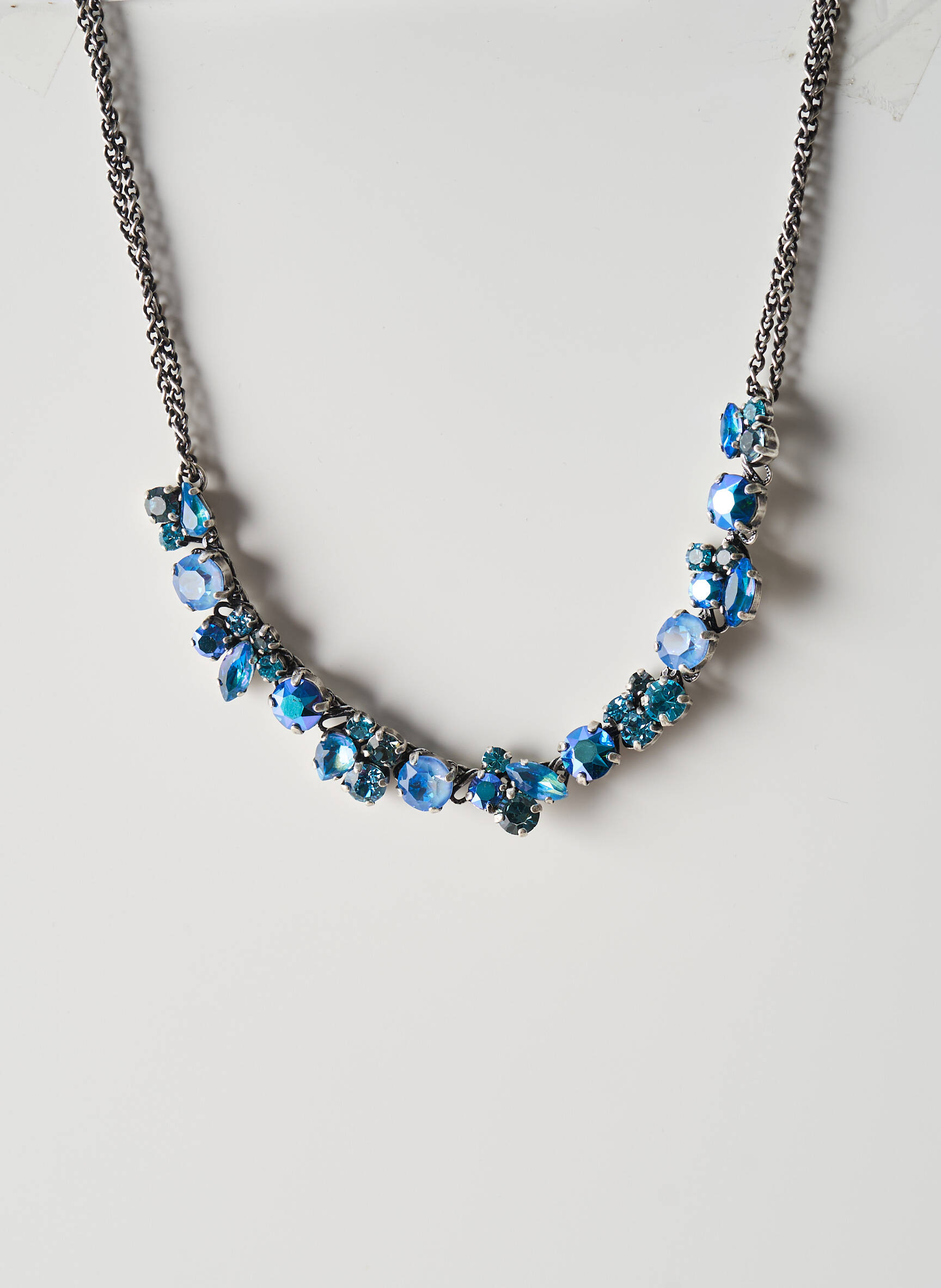 Collier matériaux métal bleu KONPLOTT femme