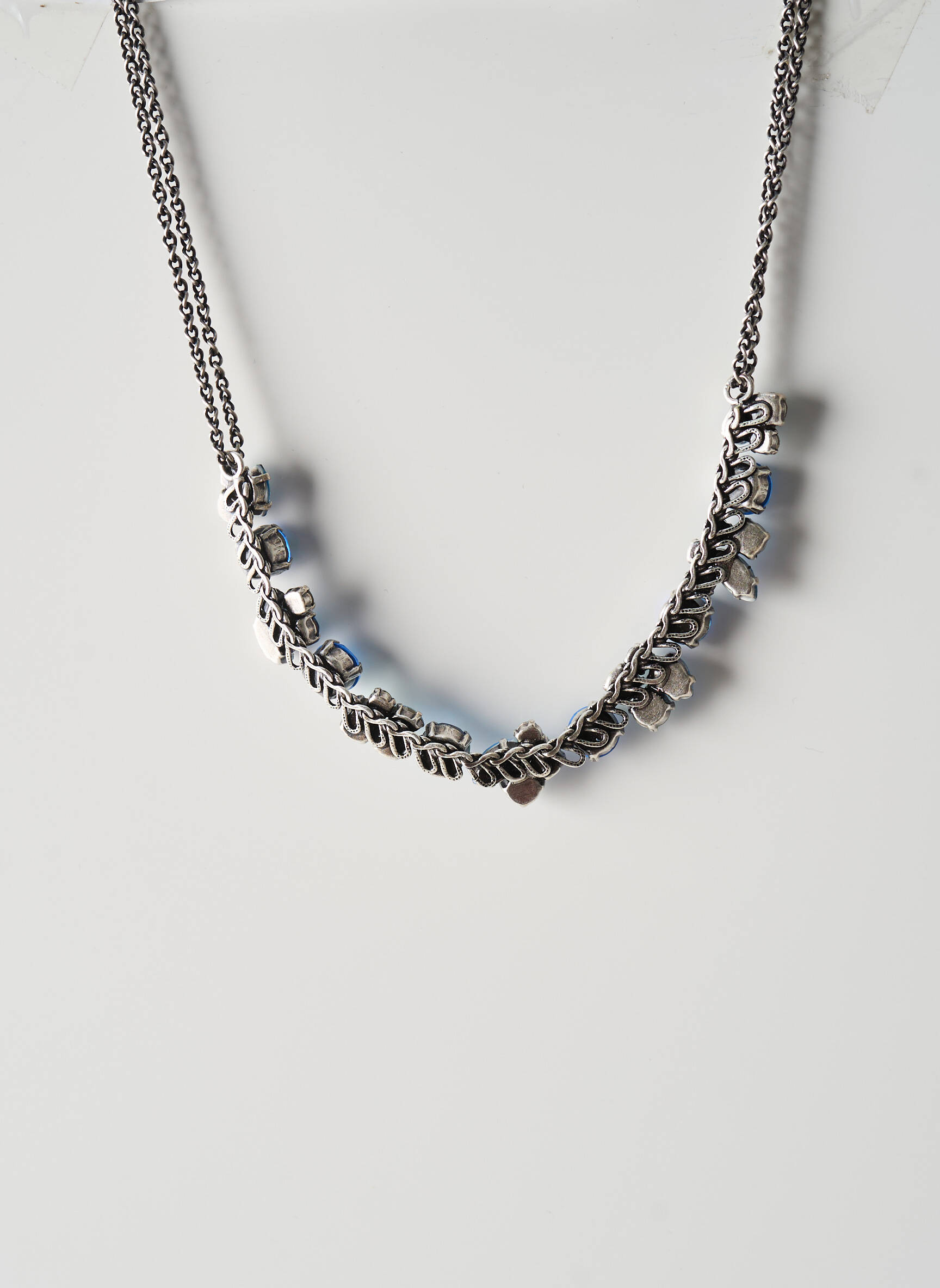 Collier matériaux métal bleu KONPLOTT femme