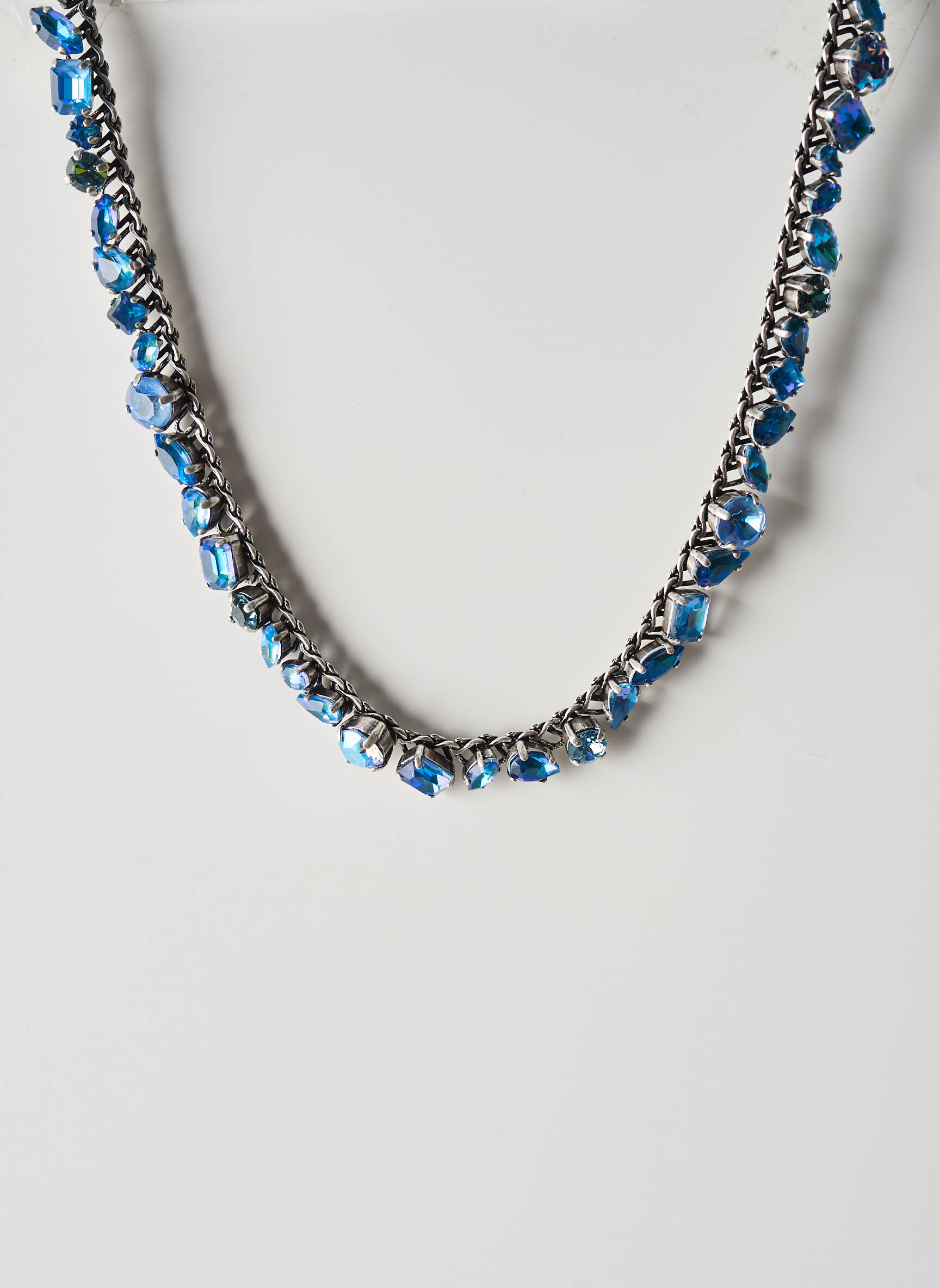 Collier matériaux métal bleu KONPLOTT femme