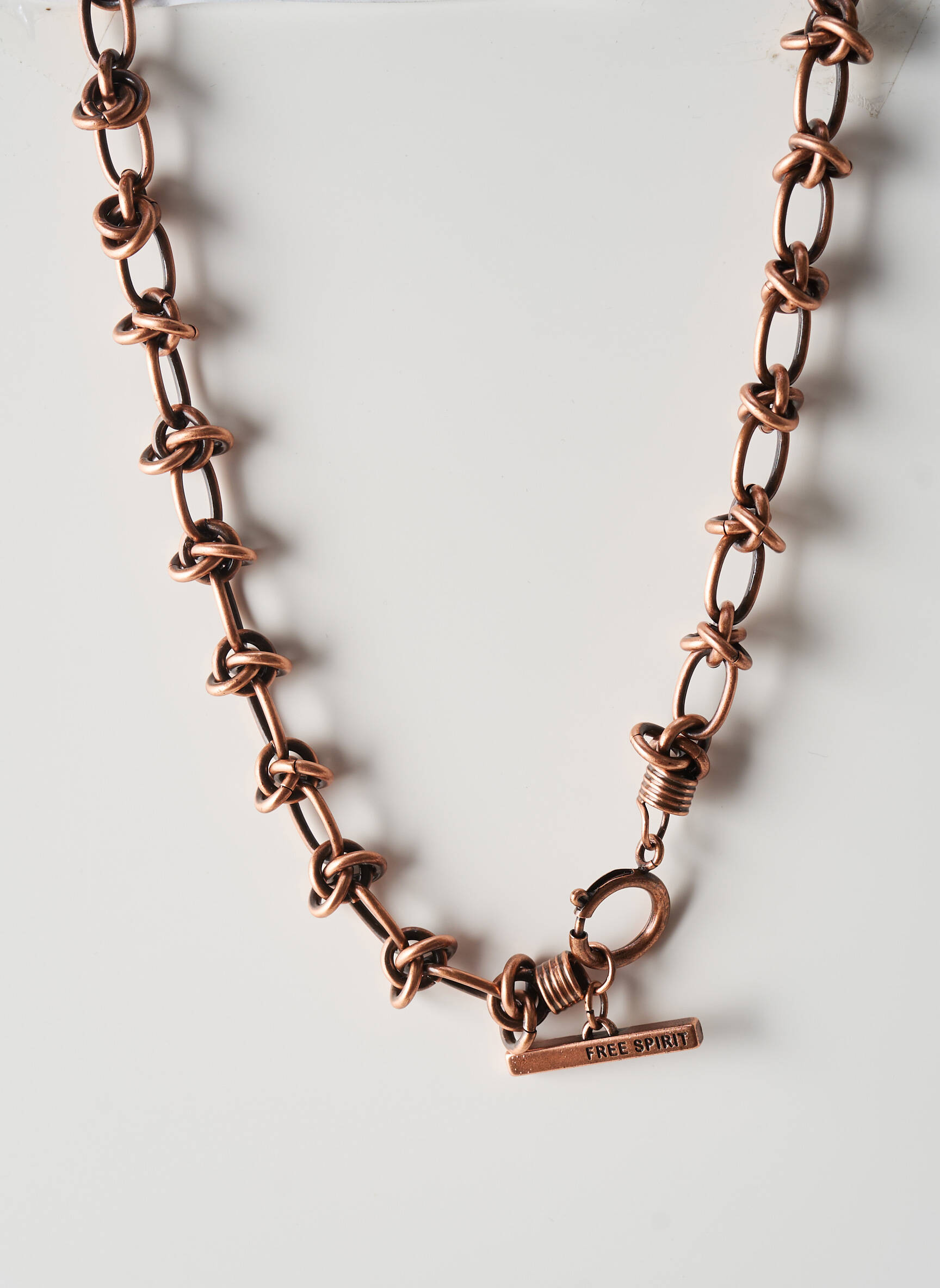 Collier matériaux métal marron KONPLOTT femme
