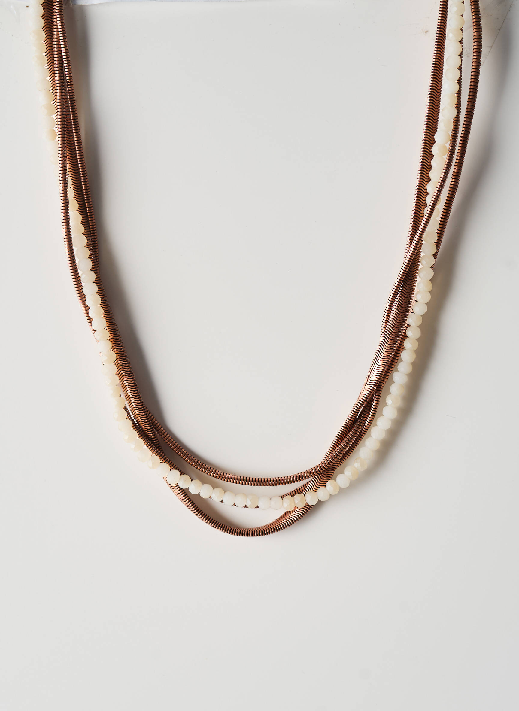 Collier matériaux métal marron KONPLOTT femme