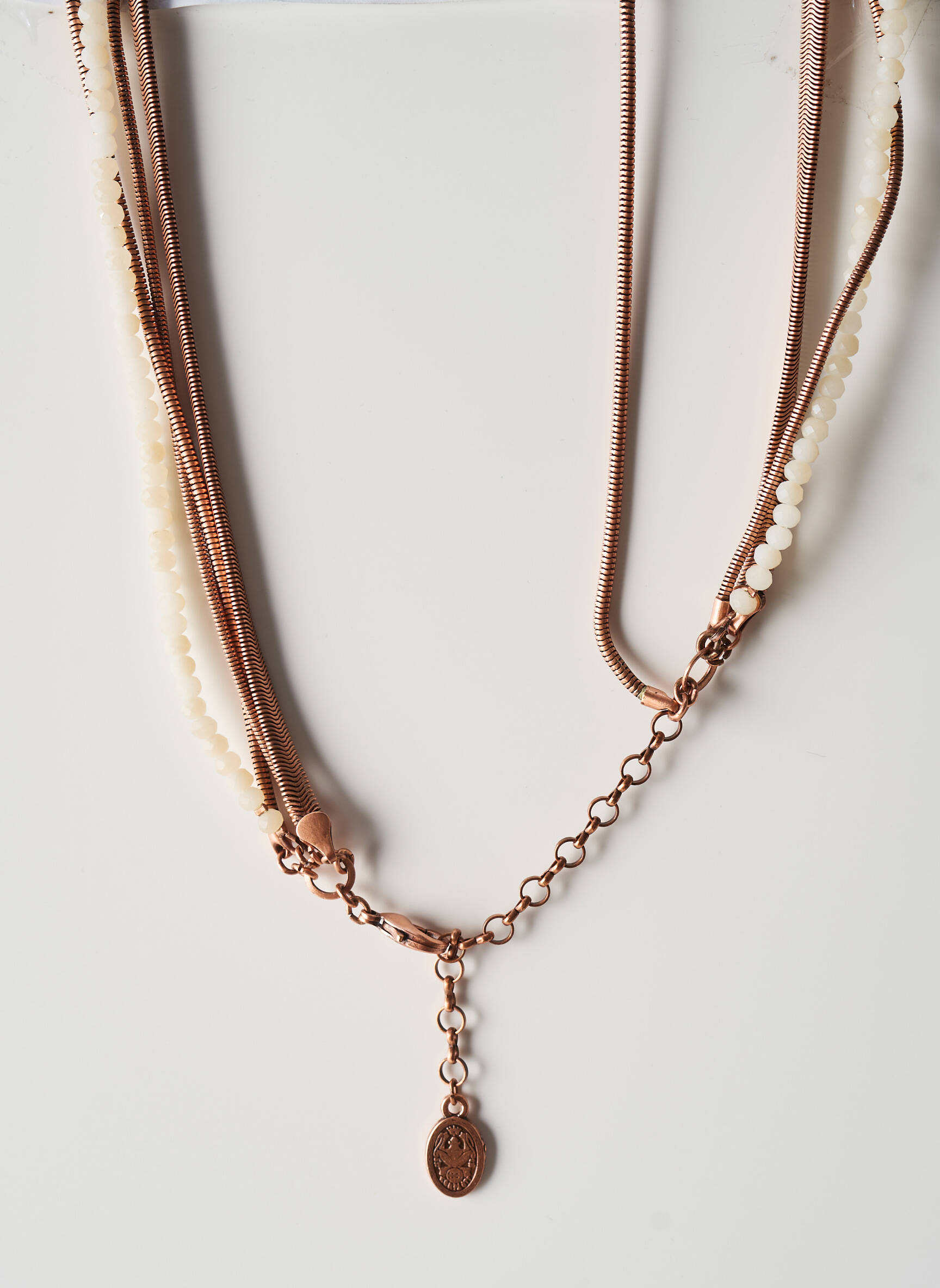 Collier matériaux métal marron KONPLOTT femme