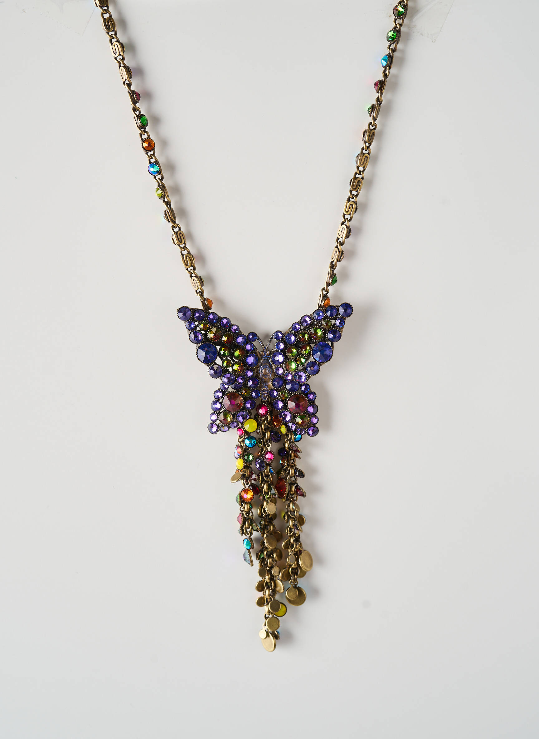 Collier matériaux métal violet KONPLOTT femme
