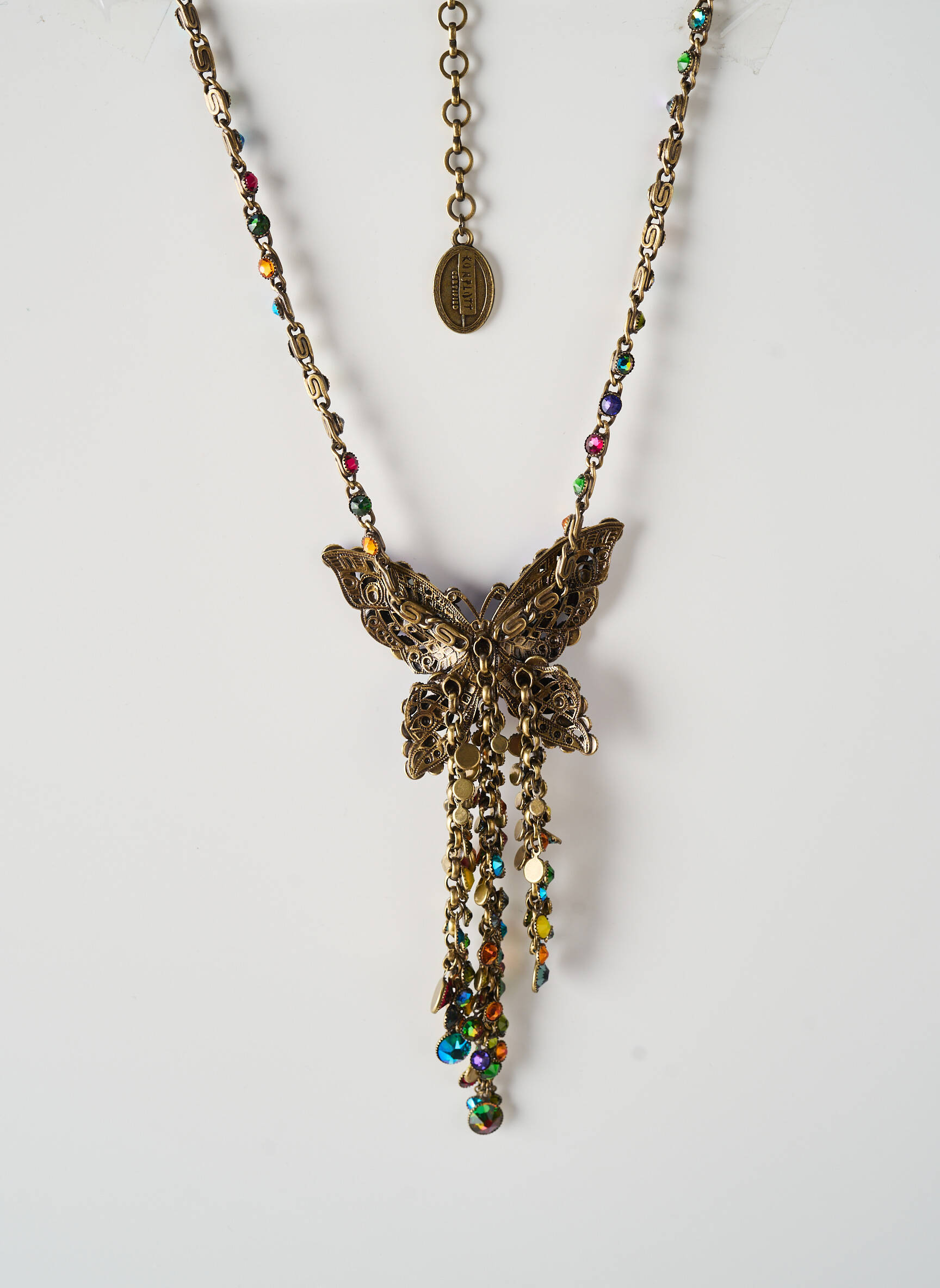 Collier matériaux métal violet KONPLOTT femme