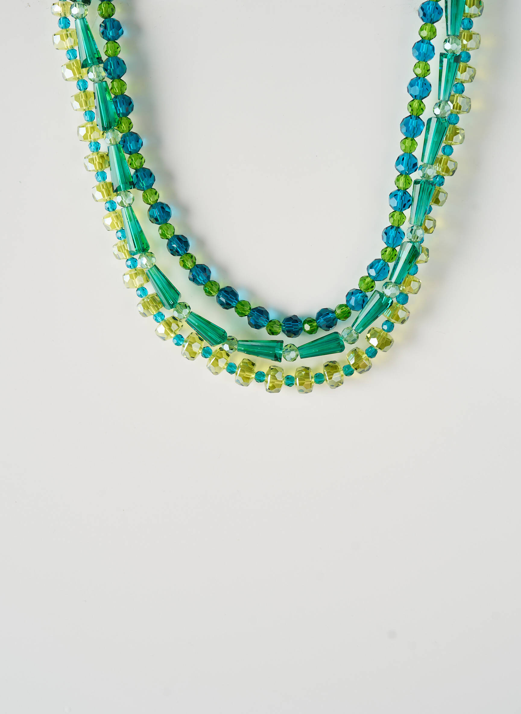 Collier ornement perles vert KONPLOTT femme