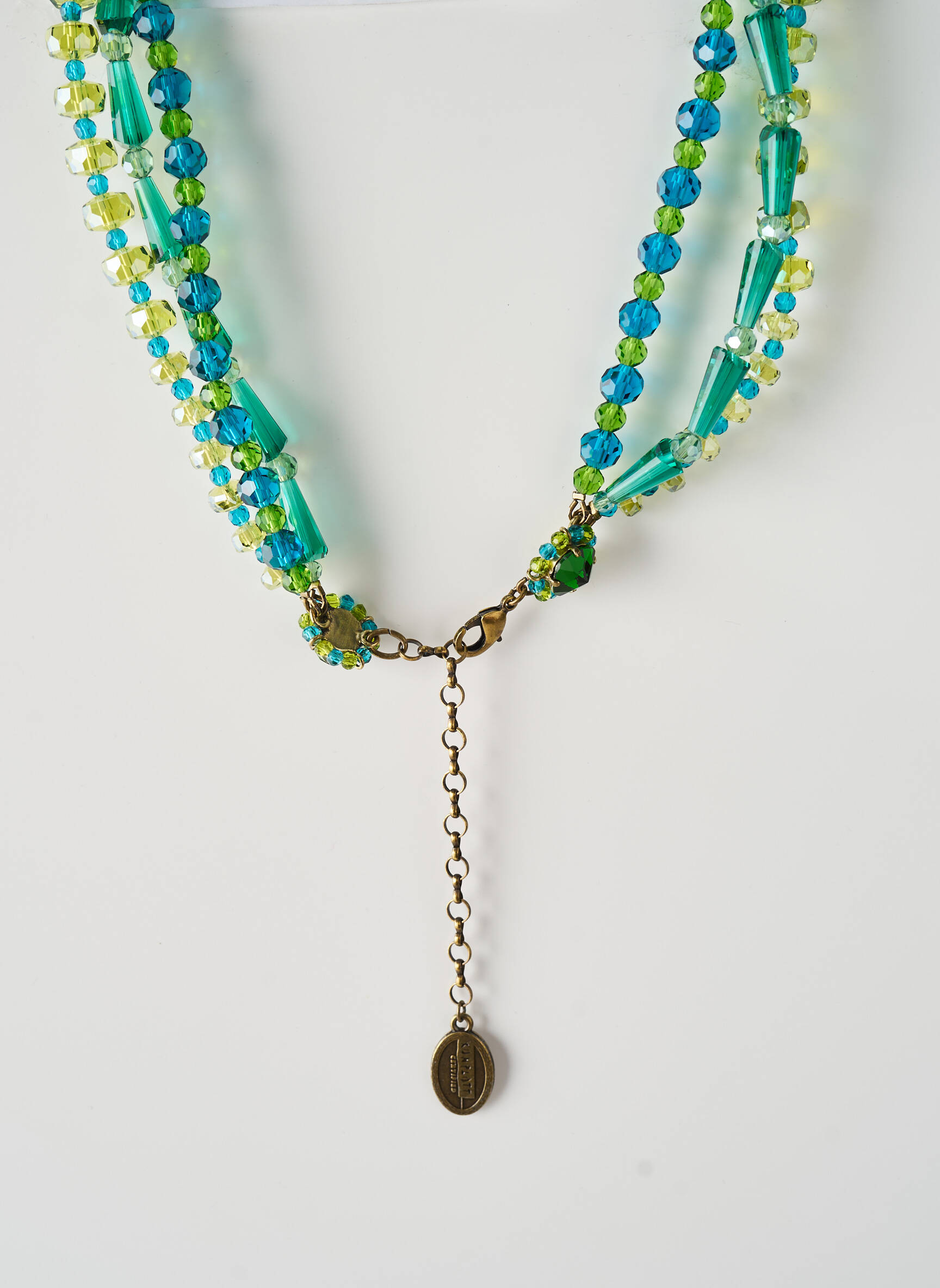 Collier ornement perles vert KONPLOTT femme
