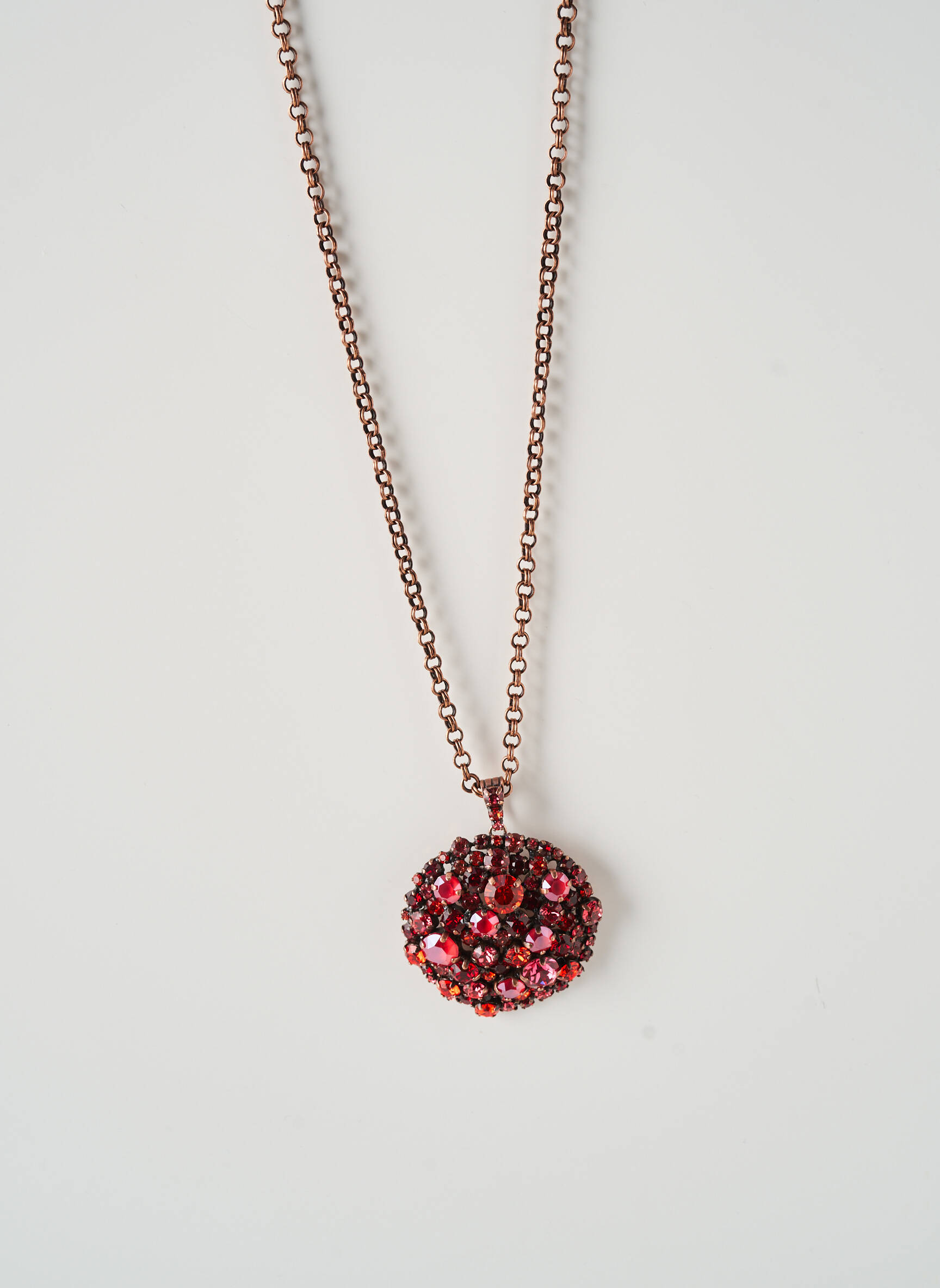 Collier matériaux métal rouge KONPLOTT femme