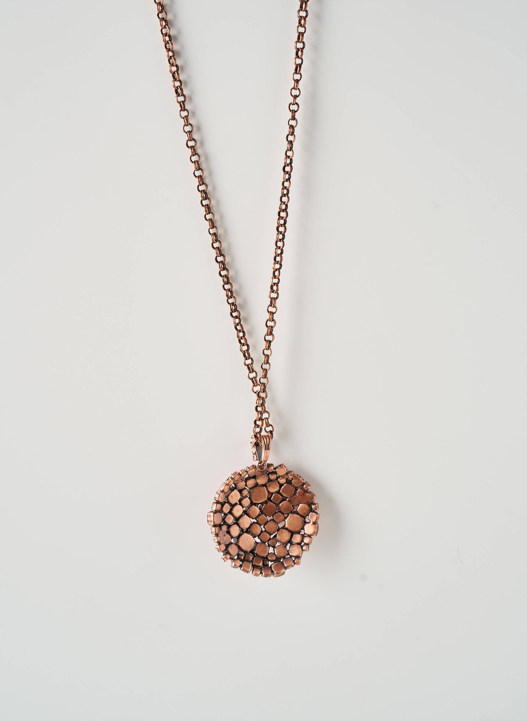 Collier matériaux métal rouge KONPLOTT femme