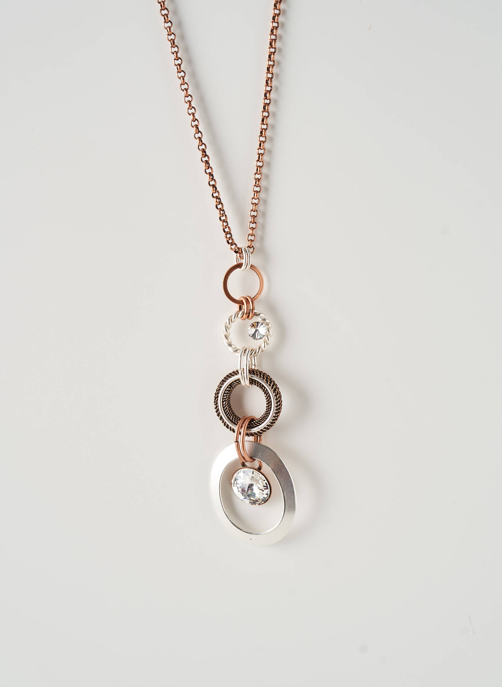 Collier matériaux métal marron KONPLOTT femme